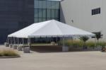 30'Wx60'Lx14'6"H white frame tent canopy (1 piece top)
